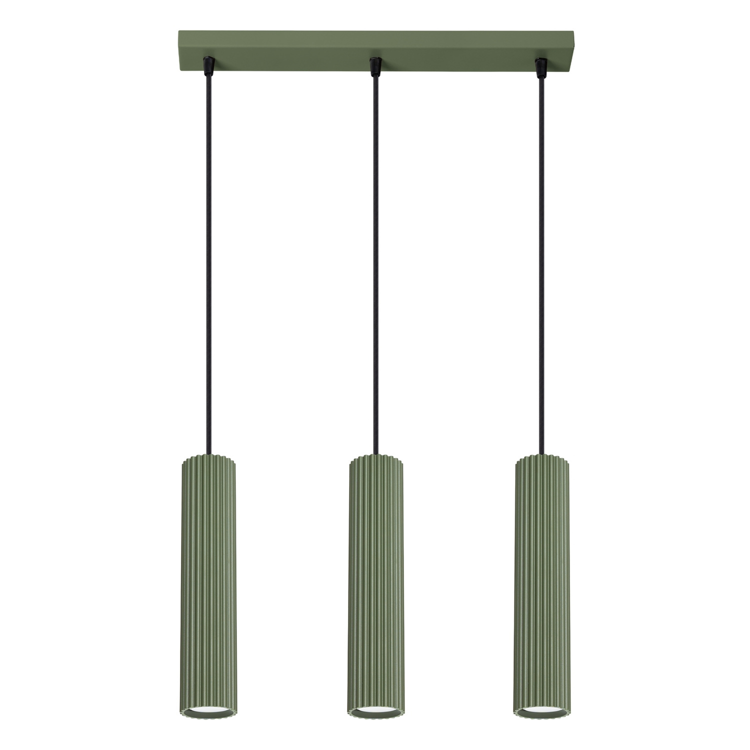 Sollux Lighting Pendant Lamp Karbon 3L Olive Green - Olive Green