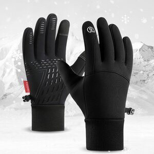 Touch Screen Waterproof Winter Thermal Gloves, Windproof Warm Gloves - Size XL