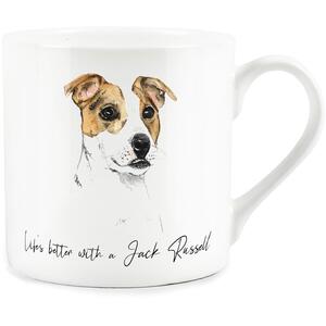 Jack Russell Portrait Bone China Mug