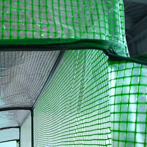 Green Outsunny Walk-In Lean to Wall Greenhouse with Window shot 1377220