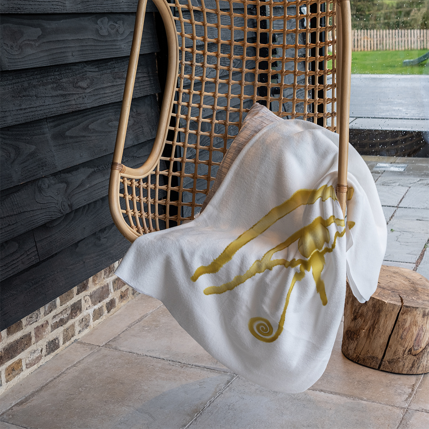 The Eye Of Horus Blanket - Gold