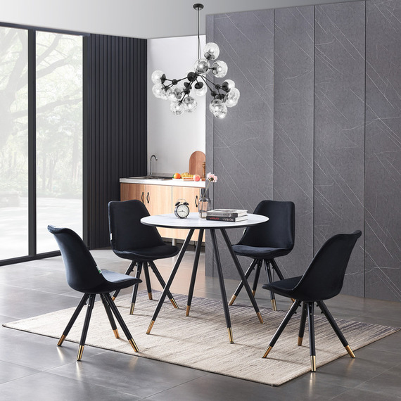 Sofia Dorchester Dining Set with a Table and Chairs Set of 4
