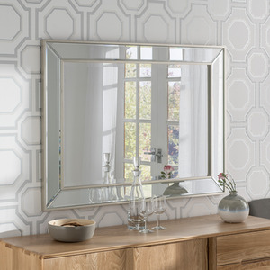 Angled Wall Mirror Champagne