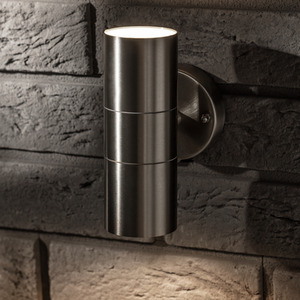 ALESHA Stainless Steel Outdoor Up, Down Wall Light