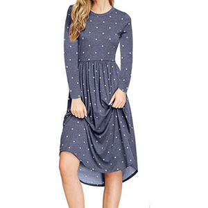 Polka Dot Long Sleeve Dress