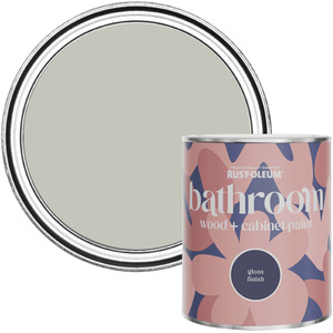Rust-Oleum Bathroom Wood  Cabinet Paint in Gloss Finish - Tyne Fog 750ml