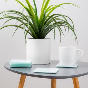 6x Glass Square Coasters - 10cm