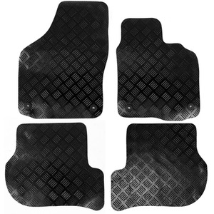VW Golf Mk 6 Deluxe Tailored Rubber Car Mats 2008-2013 Black Floor Set