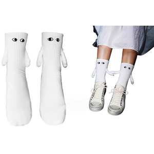 Pair of 3D Magnetic Holding Hand Socks