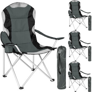 4 Camping chairs - padded