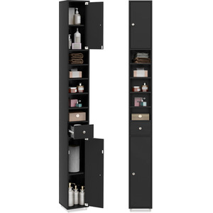 Bathroom Tall Cabinet Storage Organizer Cupboard