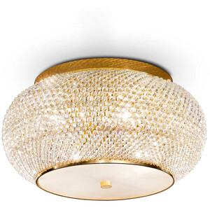 Pasha 6 Light Ceiling Flush Light with Crystals