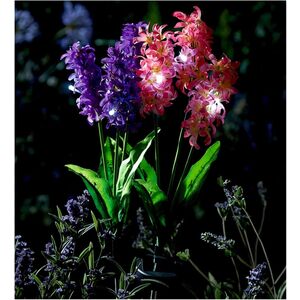 Set of 2 Solar Hyacinth Stake Lights