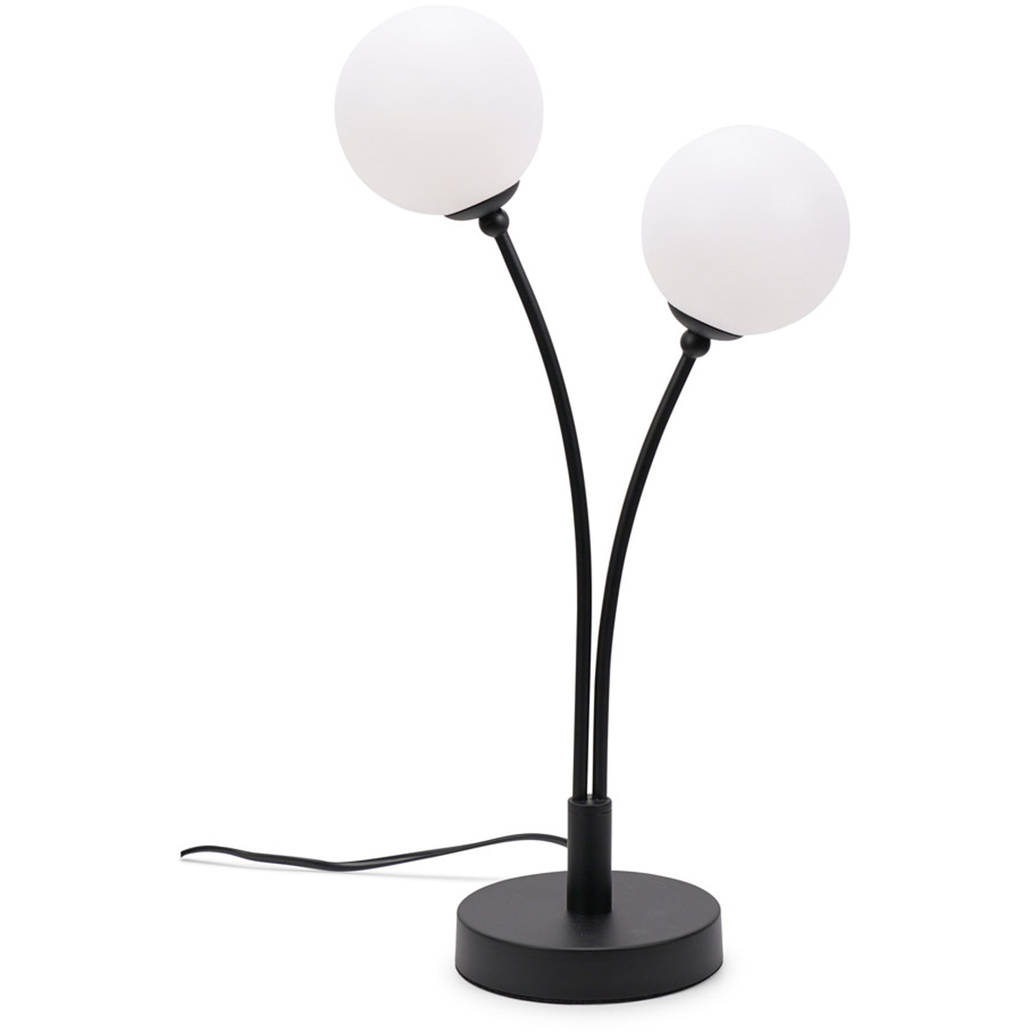 Image of Velika 3 Arm Opaque Globe Table&hellip;