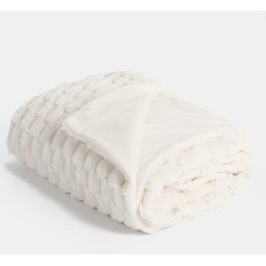 Thick Faux Fur Waffle Throw