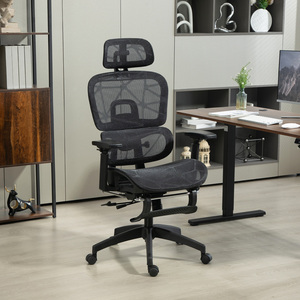 HOMCOM Executive Office Chair Ergonomic Mesh High Back with Lumbar Support