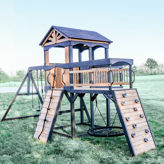 Backyard Discovery Timber Crossing Outdoor Playcentre and Swingset