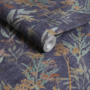 Navy Superfresco Easy Solstice Floral Wallpaper shot 7598755