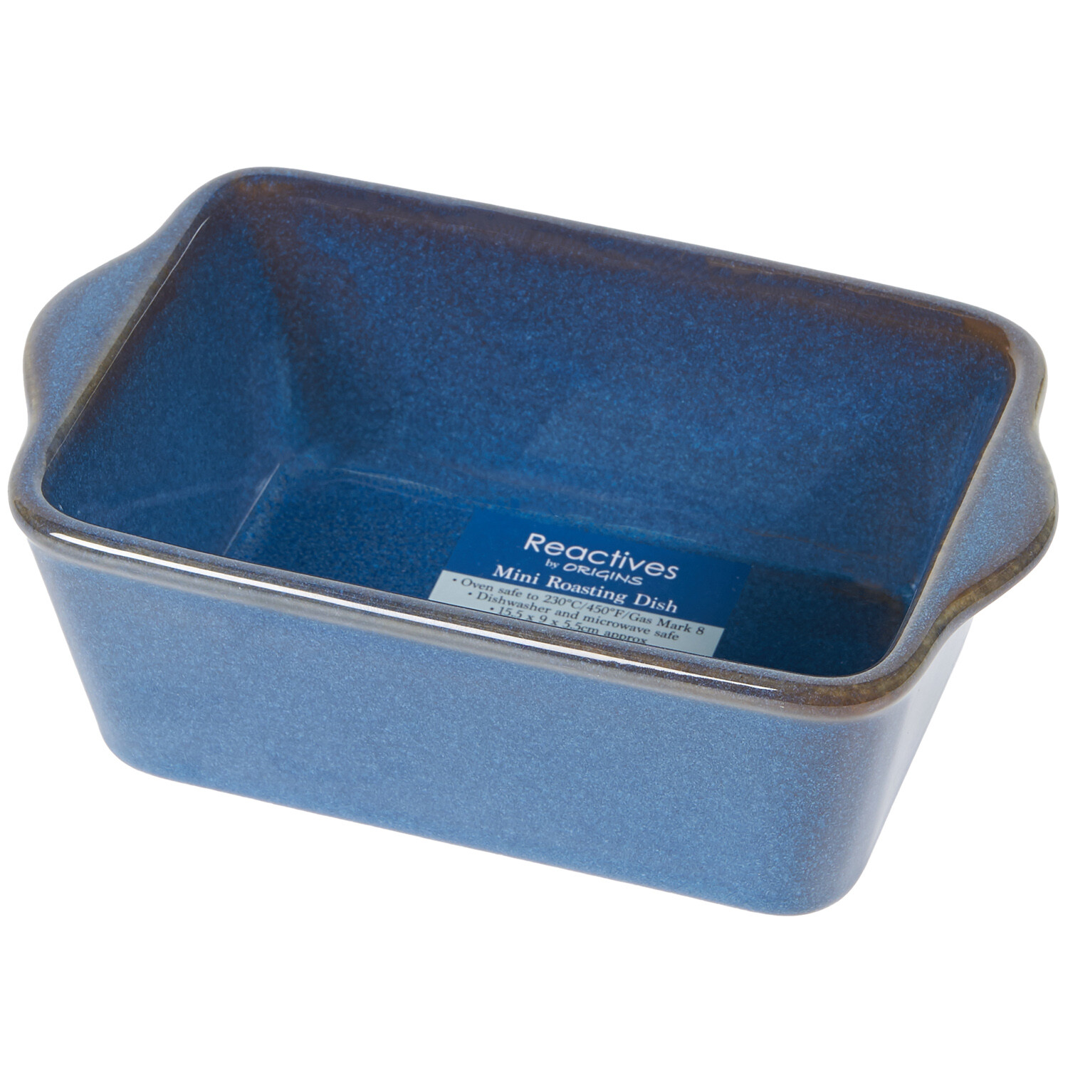 Image of Traditional Reactive Glaze Roaster - Blue