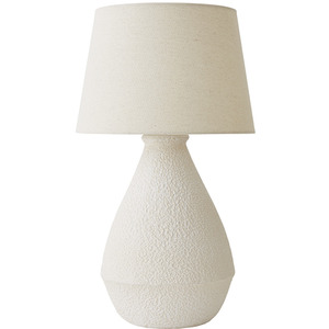Helena Large Speckled Ceramic Table Lamp with Tapered Shade