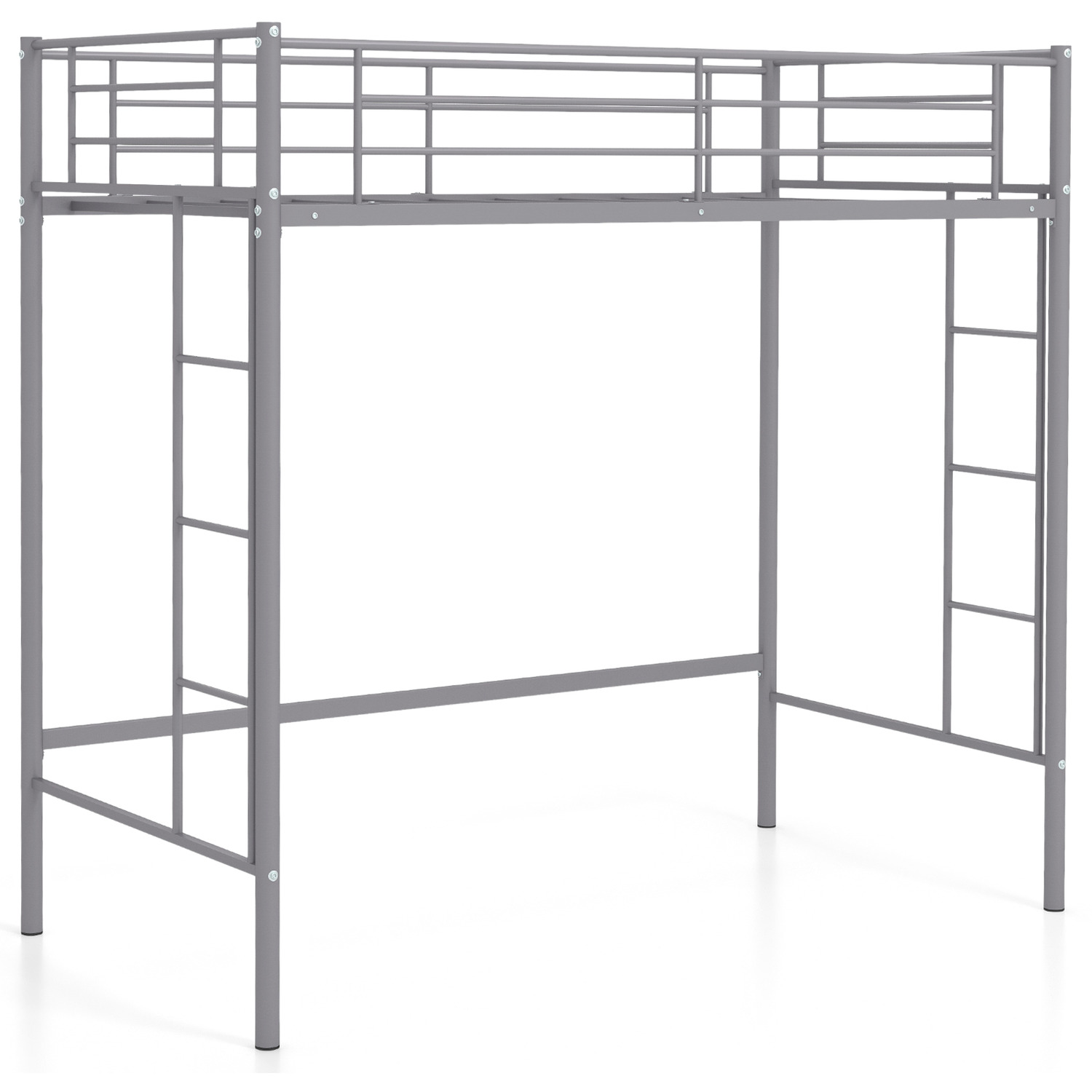 Space-saving Loft Bed Frame - Silver
