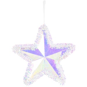 Iridescent Tinsel Star