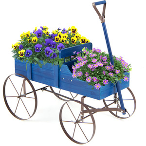 Wagon Flower Planter Decorative Pot Stand