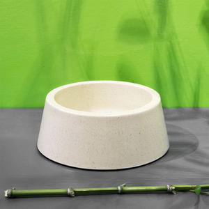 Bamboo Eco Friendly Pet Bowl 1.07L - Cream Neutral colour