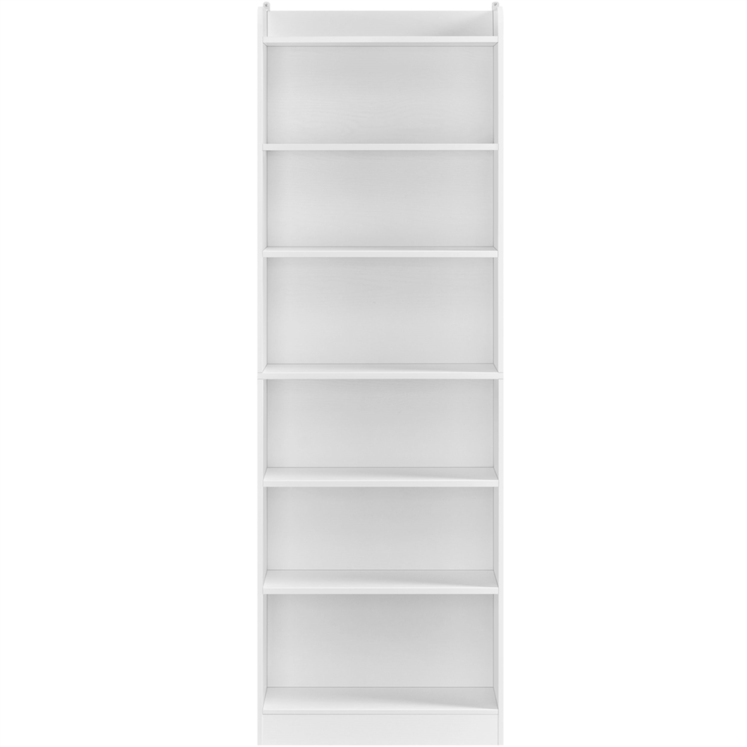 Yaheetech Modern Simple Tall Open Shelf Bookcase - White Mdf Particle Board