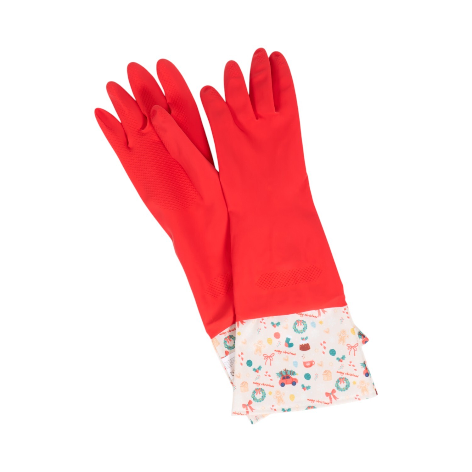 Image of Cosy Christmas Cleaning Gloves - Red
