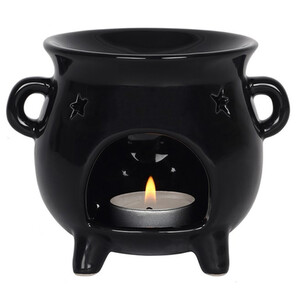 Cauldron Oil Burner Star Cutout Detail Ideal for Witchcraft