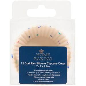 Set of 12 Sprinkles Silicone Cupcake Cases