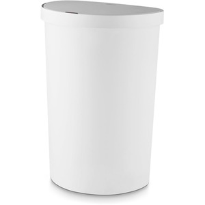 50L Curved Sensor Bin White