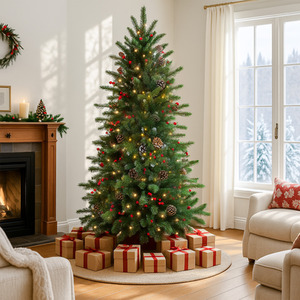 Acorns  and Berries LED light up Christmas Tree