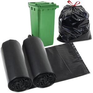 30L Large Bin Bags Recyclable Strong Liners Anti Drip