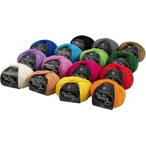 Wool Yarn 15x50g