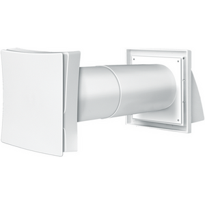 Dryzone Telescopic Passive Wall Vent White 100mm