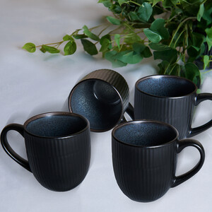 Pack of 4 Indigo Mugs