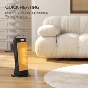HOMCOM Ceramic Space Heater with 4 Modes, Adjustable Thermostat