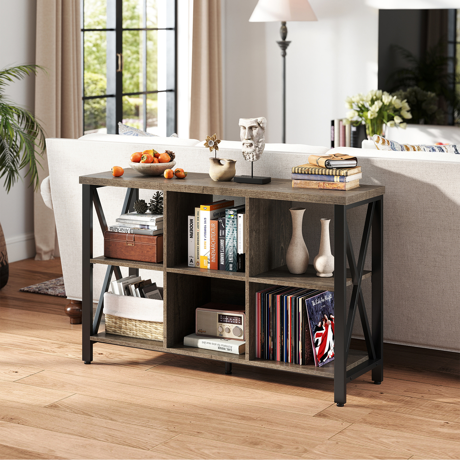 6-cube Storage Organizer - Grey