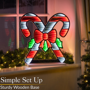 Multi-colour / Candy Canes Christmas Infinity Tunnel Light shot 11589764