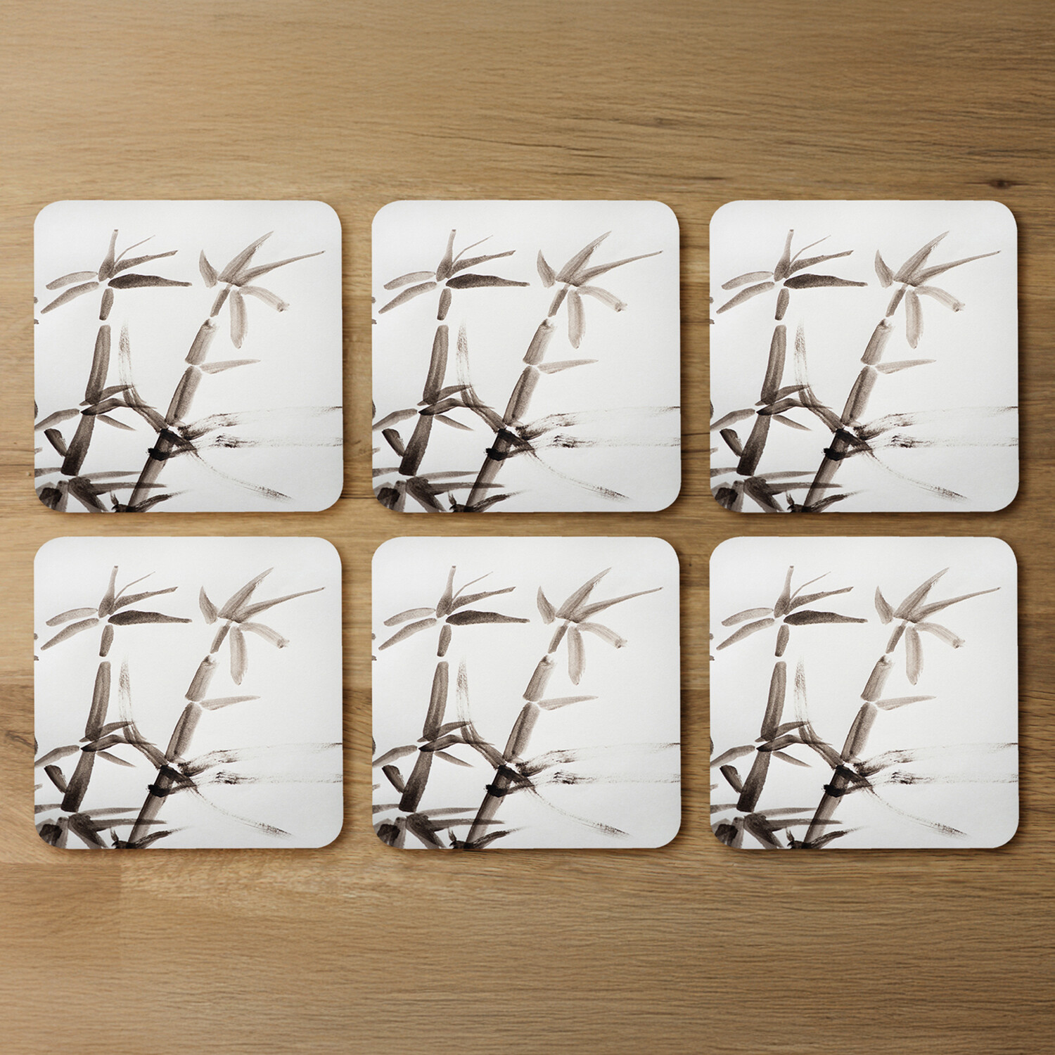 Image of Japanese painting of bamboo Designer Coaster&hellip;