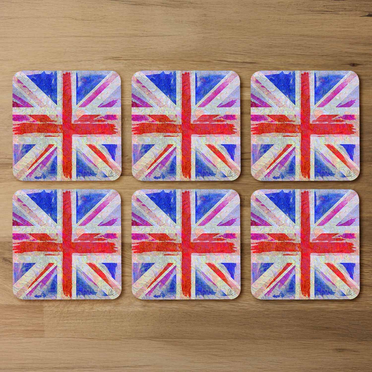 Union Jack Coaster - Red