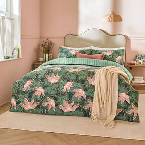 Luella Printed Reversible Cotton Blend Duvet Cover Set
