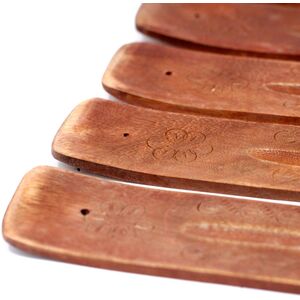Carved Mango Wood Ashcatcher 10 Inch Maroon