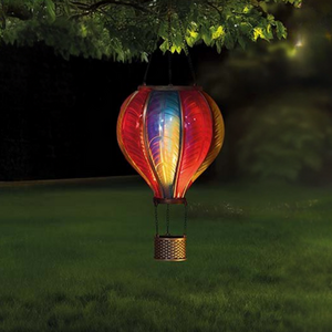 Garden Flaming Hot Air Balloon Solar Light