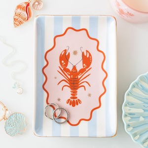 Striped Lobster Trinket Jewellery Dish