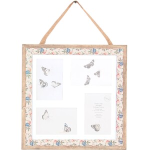 Floral Linen Wooden Collage Frame