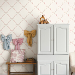 Bow Trellis Wallpaper