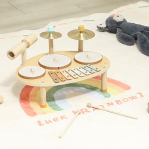 AIYAPLAY Baby Drum Kit Wooden Kids Musical Instruments for Kids